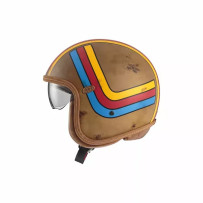 Vintage Platinum Edition Helmet — L, Open-Face, Brown matte