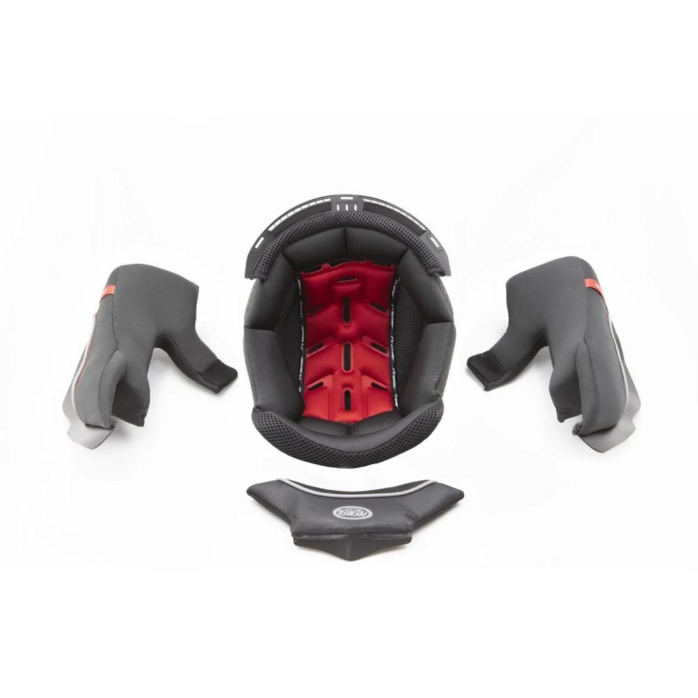 Devil Helmet Liner — M, Gray/Red