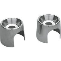 Shock Bolt/Stud Covers — Top mounting, Chrome