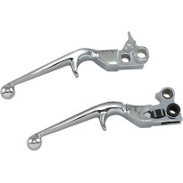 Trigger Levers — Hydraulic actuation, brake & clutch, pair, Chrome
